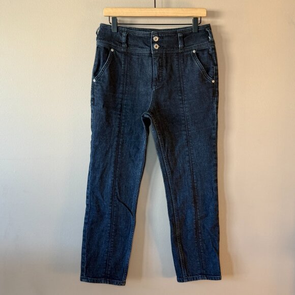 Women's 29 Pilcro & The Letterpress High Rise Straight Front Seam Double Button - Picture 2 of 8